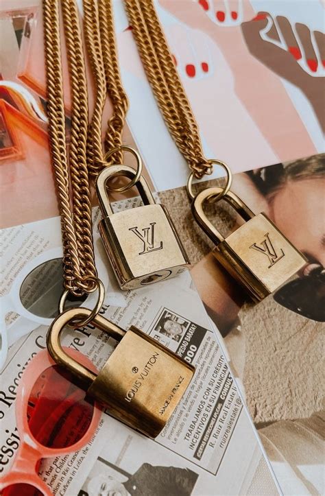 repurposed louis vuitton lock necklace moonstock|authentic louis vuitton lock.